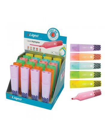 LIQEO ΥΠΟΓΡΑΜΜΙΣΤΕΣ ΕΠΙΠΕΔΟΙ 6 ΧΡΩΜΑΤΑ PASTEL Η-3128