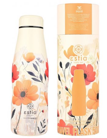 ESTIA ΘΕΡΜΟΣ TRAVEL FLASK SAVE THE AEGEAN 500ml SUMMER...