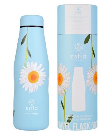 ESTIA ΘΕΡΜΟΣ TRAVEL FLASK SAVE THE AEGEAN 500ml DREAMY SKY