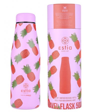 ESTIA ΘΕΡΜΟΣ TRAVEL FLASK SAVE THE AEGEAN 500ml TROPIC TANGO