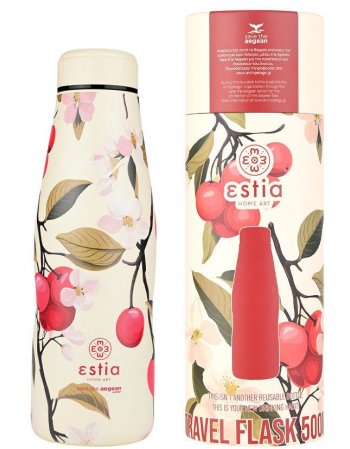 ESTIA ΘΕΡΜΟΣ TRAVEL FLASK SAVE THE AEGEAN 500ml SAKURA...