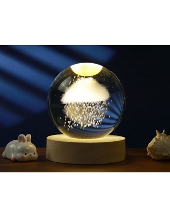 ΛΑΜΠΑ I-TOTAL XL2717A CRYSTAL BALL RAINY MEDIUM 8cm