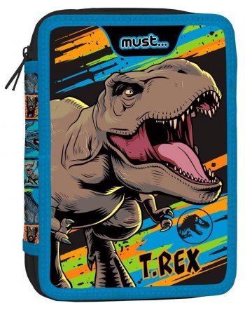 ΣΧΟΛΙΚΗ ΚΑΣΕΤΙΝΑ ΔΙΠΛΗ ΓΕΜΑΤΗ JURASSIC WORLD T-REX MUST