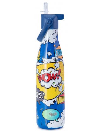 YOLO ΜΕΤΑΛΛΙΚΟ ΘΕΡΜΟΣ ΜΕ ΣΤΟΜΙΟ 500ML – COMICS