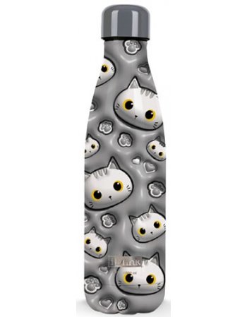 ΠΑΓΟΥΡΙ I DRINK ID0453 THERM BOTTLE 500ML 3D CAT