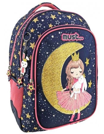 ΣΧΟΛΙΚΗ ΤΣΑΝΤΑ ΠΛΑΤΗΣ ΔΗΜΟΤΙΚΟΥ MUST GIRL MOON 3 ΘΗΚΕΣ