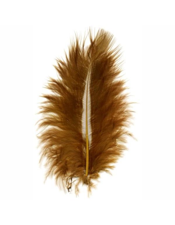 ΠΟΥΠΟΥΛΑ 10-12CM /17ΤEM MARABOU ΚΑΦΕ