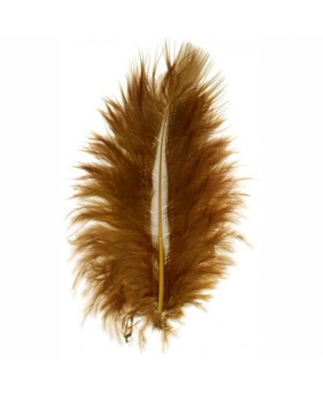 ΠΟΥΠΟΥΛΑ 10-12CM /17ΤEM MARABOU ΚΑΦΕ