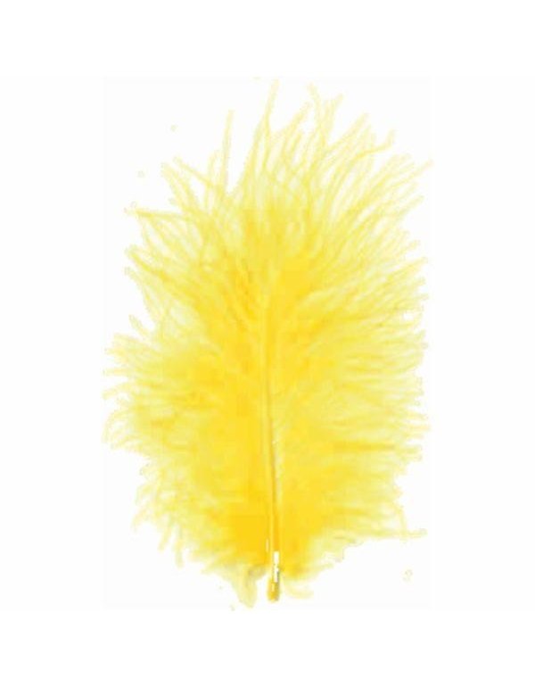 ΠΟΥΠΟΥΛΑ 10-12CM /17ΤEM MARABOU ΚΙΤΡΙΝΑ