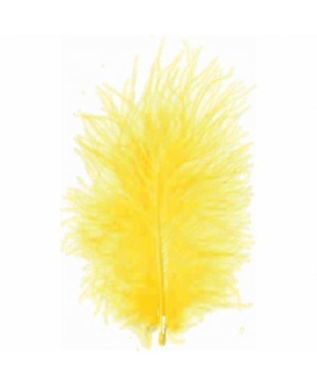 ΠΟΥΠΟΥΛΑ 10-12CM /17ΤEM MARABOU ΚΙΤΡΙΝΑ