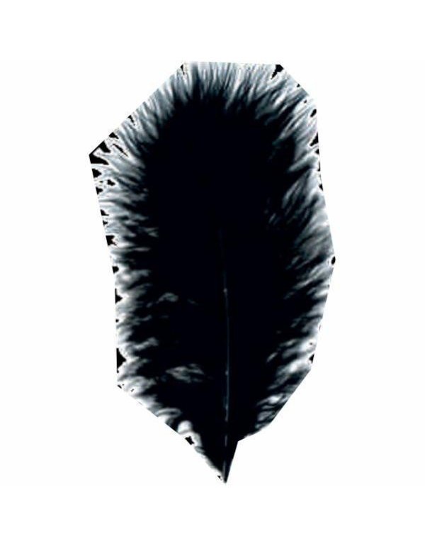 ΠΟΥΠΟΥΛΑ 10-12CM /17ΤEM MARABOU ΜΑΥΡΑ