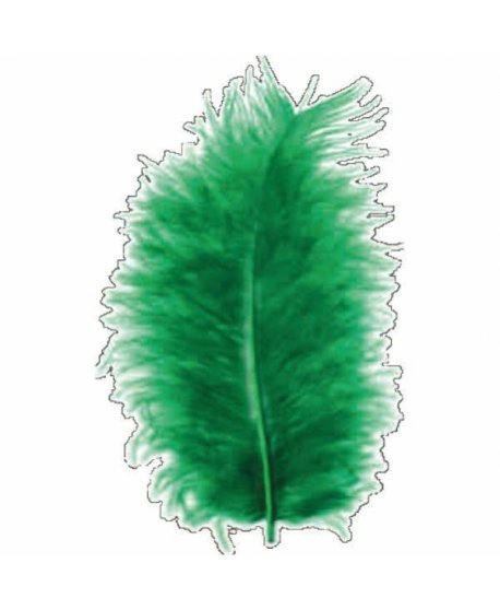 ΠΟΥΠΟΥΛΑ 10-12CM /17ΤEM MARABOU ΠΡΑΣΙΝΑ