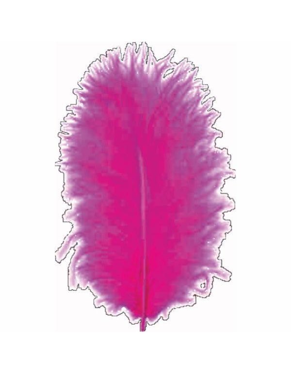 ΠΟΥΠΟΥΛΑ 10-12CM /17ΤEM MARABOU ΦΟΥΞΙΑ
