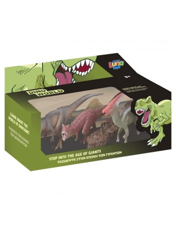 ΔΕΙΝΟΣΑΥΡΟΣ ΣΕΤ LUNA TOYS 4 ΤΜΧ. 31x14x18,5cm