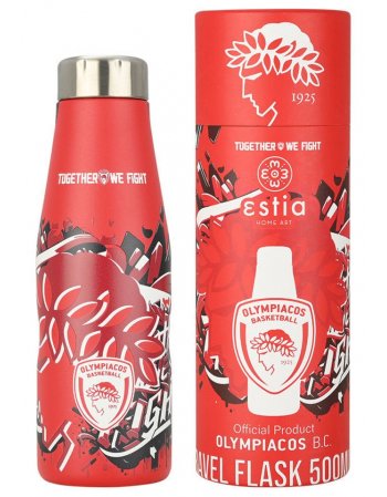 ESTIA ΘΕΡΜΟΣ TRAVEL FLASK OLYMPIACOS BC Edition 500ml
