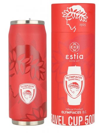 ESTIA ΘΕΡΜΟΣ TRAVEL CUP OLYMPIACOS BC EDITION 500ml