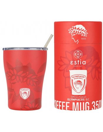 ESTIA ΘΕΡΜΟΣ COFFEE MUG OLYMPIAKOS BC EDITION 350ml