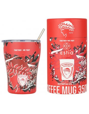 ESTIA ΘΕΡΜΟΣ COFFEE MUG OLYMPIAKOS BC EDITION TOGETHER WE...