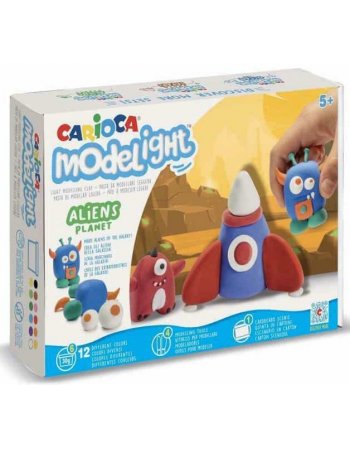 ΠΗΛΟΣ CARIOCA MODELIGHT ALIENS PLANET ΣΕΤ 12 ΧΡΩΜΑΤΑ