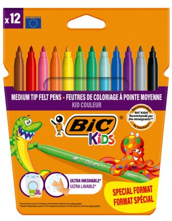 BIC ΜΑΡΚΑΔΟΡΟΙ ΛΕΠΤΟΙ KIDS COULEUR 12TΕΜ.