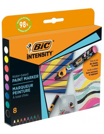 BIC INTESITY ΜΑΡΚΑΔΟΡΟΙ ΖΩΓΡΑΦΙΚΗΣ PAINT MARKER 8ΤΕΜ....