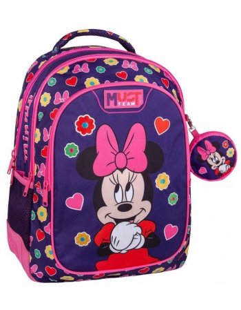ΣΧΟΛΙΚΗ ΤΣΑΝΤΑ ΠΛΑΤΗΣ 32x18x43 3 ΘΗΚΕΣ MINNIE CUTIE