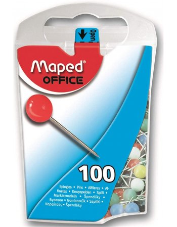 MAPED ΠΙΝΕΖΕΣ XAΡΤΗ ΧΡΩΜΑΤΙΣΤΕΣ 100ΤΕΜ.