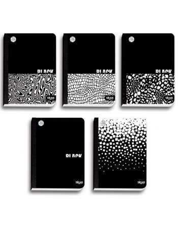 SKAG ΤΕΤΡΑΔΙΑ ΛΙΝΟΔΕΤΑ ΧΑΡΤΙΝΑ (BLACK & WHITE) A4 ΡΙΓΕ 2Θ