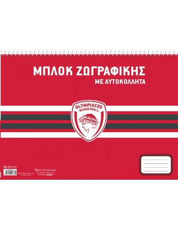 ΜΠΛΟΚ ΖΩΓΡΑΦΙΚΗΣ ΜΕ ΑΥΤΟΚΛΛΗΤΑ - ΟΛΥΜΠΙΑΚΟΣ ΜΠΑΣΚΕΤ 4