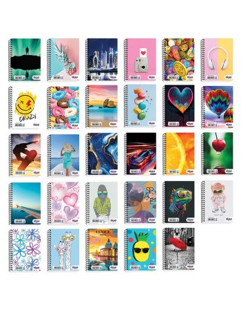 SKAG ΜΠΛΟΚ ΣΠΙΡΑΛ ΠΛΑΓΙΟ ΧΑΡΤΟΝΙ ΜΕ ΣΧΕΔΙΑ Α6