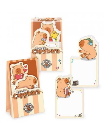 ΧΑΡΤΑΚΙΑ ΣΗΜΕΙΩΣΕΩΝ TREND 966940 CAPYBARA set- 2 90sh.