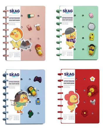 SKAG ΤΕΤΡΑΔΙΟ ΜΕ ΚΛΙΠ ΑΦΡΩΔΕΣ ΕΞΩΥΛΛΟ. UPSETDUCK PINS