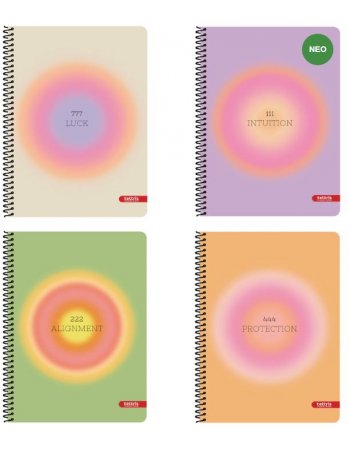 ΤΕΤΡΑΔΙΟ ΣΠΙΡΑΛ TETTRIS AURA A4 4 ΘΕΜΑΤΑ