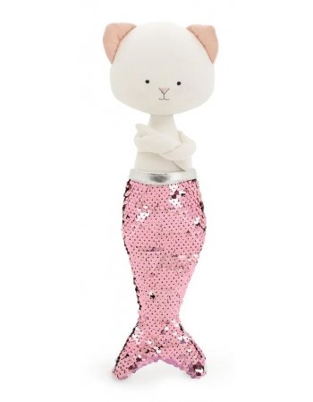 ORANGE Plush Soft Toy, Christy the Cat (Mermaids Edition)