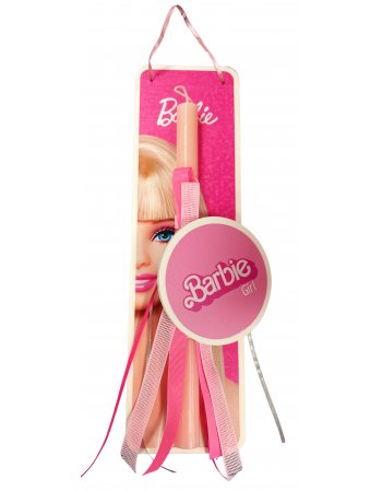 ΧΕΙΡΟΠΟΙΗΤΗ ΛΑΜΠΑΔΑ BARBIE  + MAΓΝΗΤΑΚΙ + ΠΛΑΤΗ