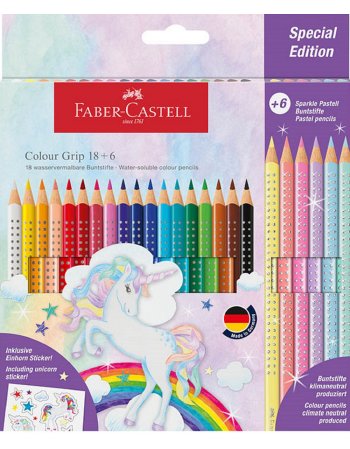 ΞΥΛΟΜΠΟΓΙΕΣ FABER CASTELL GRIP/SPARKLE 201543 UNICORN...