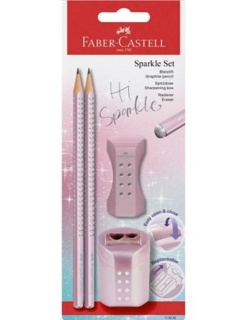 ΣΕΤ FABER CASTELL 118282 SPARKLE II METALLIC ΡΟΖ