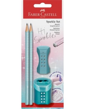 ΣΕΤ FABER CASTELL 118282 SPARKLE II METALLIC ΜΠΛΕ