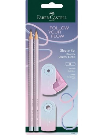 ΣΕΤ FABER CASTELL 117007 SLEEVE ΡΟΖ  ΣΙΕΛ  (2...