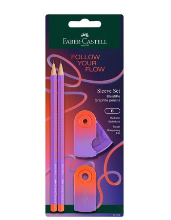 ΣΕΤ FABER CASTELL 117019 SLEEVE ΠΟΡΤΟΚΑΛΙ-ΜΩΒ (2...