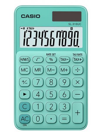 ΑΡΙΘΜΟΜΗΧΑΝΗ CASIO SL-310UC-GN GREEN (10 ΨΗΦΙΑ)