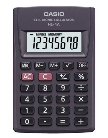 ΑΡΙΘΜΟΜΗΧΑΝΗ CASIO HL-4A (8 ΨΗΦΙΩΝ)