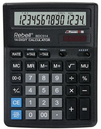 ΑΡΙΘΜΟΜΗΧΑΝΗ REBELL DESK BDC-514 (14 ΨΗΦΙΩΝ)