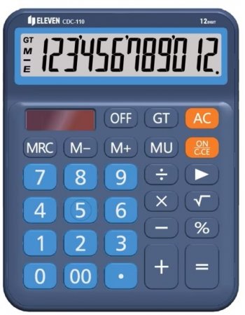 ΑΡΙΘΜΟΜΗΧΑΝΗ ELEVEN CDC 110-BL ΜΠΛΕ (12 ψηφία) 160x125x28mm