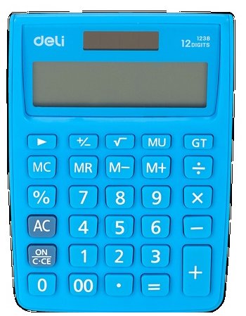 DELI ΑΡΙΘΜΟΜΗΧΑΝΗΝΗ 12 ΨΗΦΙΩΝ 14.5x10.4x2.7cm TOUCH ΜΠΛΕ
