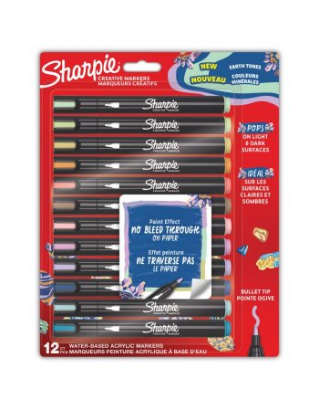 SHARPIE CREATIVE ACRYLIC M. BULLET MP BL12