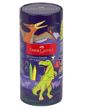 ΣΕΤ FABER CASTELL CONNECTOR 155546 DINO 20 ΜΑΡΚΑΔΟΡΩΝ