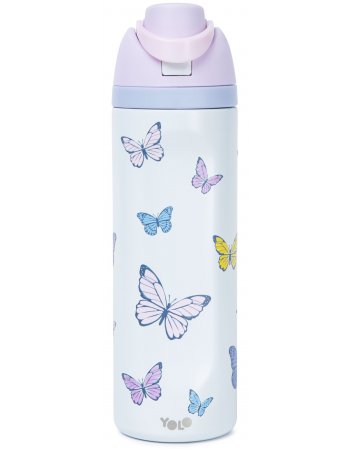 YOLO ΜΕΤΑΛΛΙΚΟ ΘΕΡΜΟΣ 2 σε 1 700ml – Butterflies