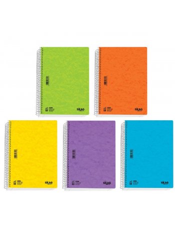 ΤΕΤΡΑΔΙΟ ΣΠΙΡΑΛ SKAG BASIC 4ΘΕΜΑΤΑ 17X25 8004