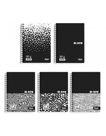 ΤΕΤΡΑΔΙΟ ΣΠΙΡΑΛ SKAG A4 BLACK& WHITE 3 ΘΕΜΑΤΑ
